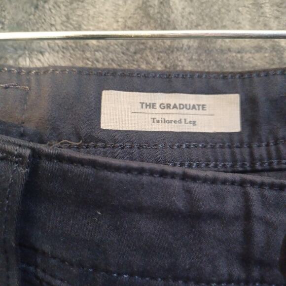 AG Adriano Goldschmied The Graduate Tailored Leg Navy Khaki Pants Mens 34 x 32 - Picture 5 of 8